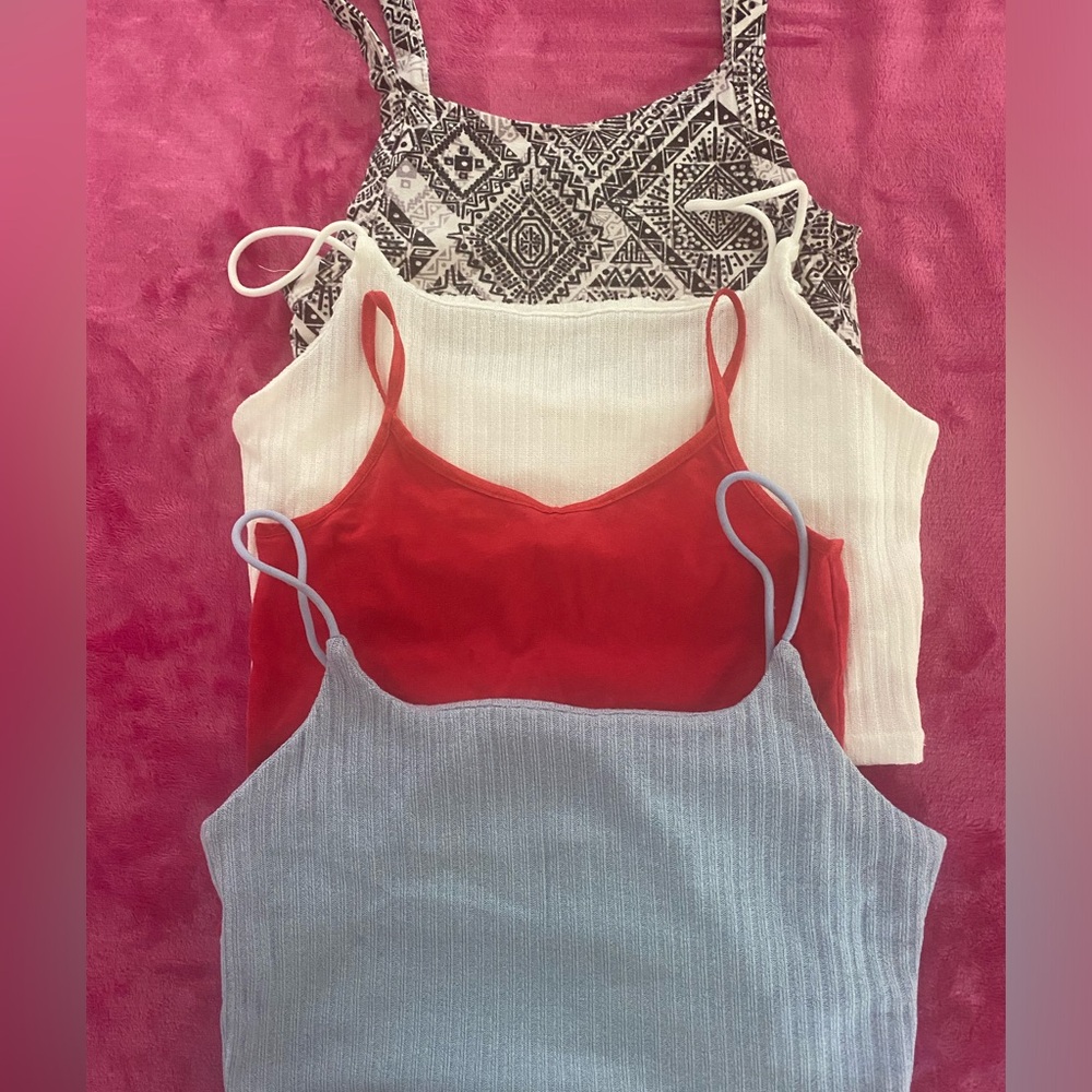 Justice, Shein & Aeropostale Tanks (4) size small